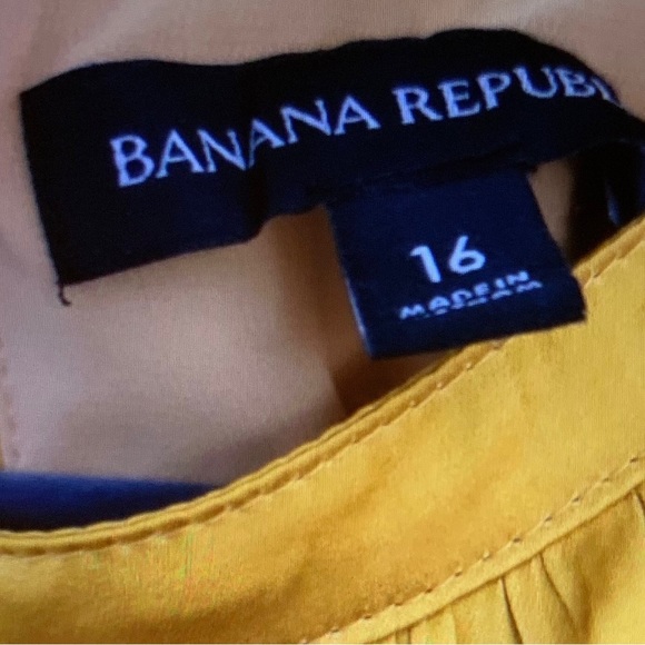 Stunning NWT 100% Silk Midi Dress, Color: Golden Yellow, & Size: 16 - Picture 12 of 16